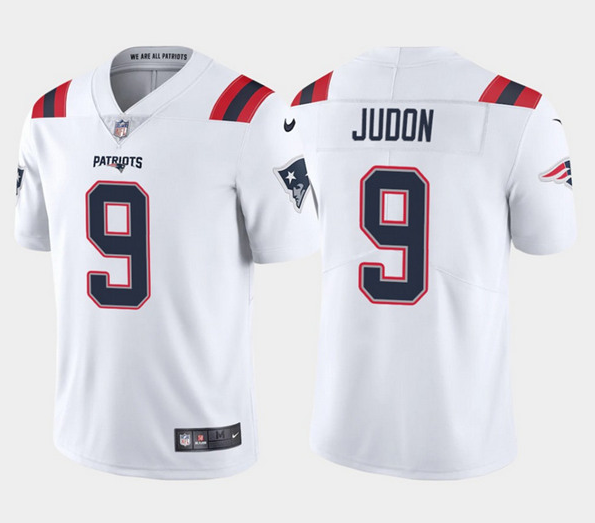 Men's New England Patriots #9 Matt Judon 2021 White Vapor Untouchable Limited Stitched NFL Jersey